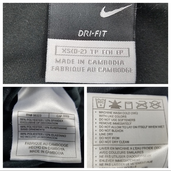 Two Pairs!! Nike Dri-Fit Black Pants Bundle XS - Picture 7 of 7